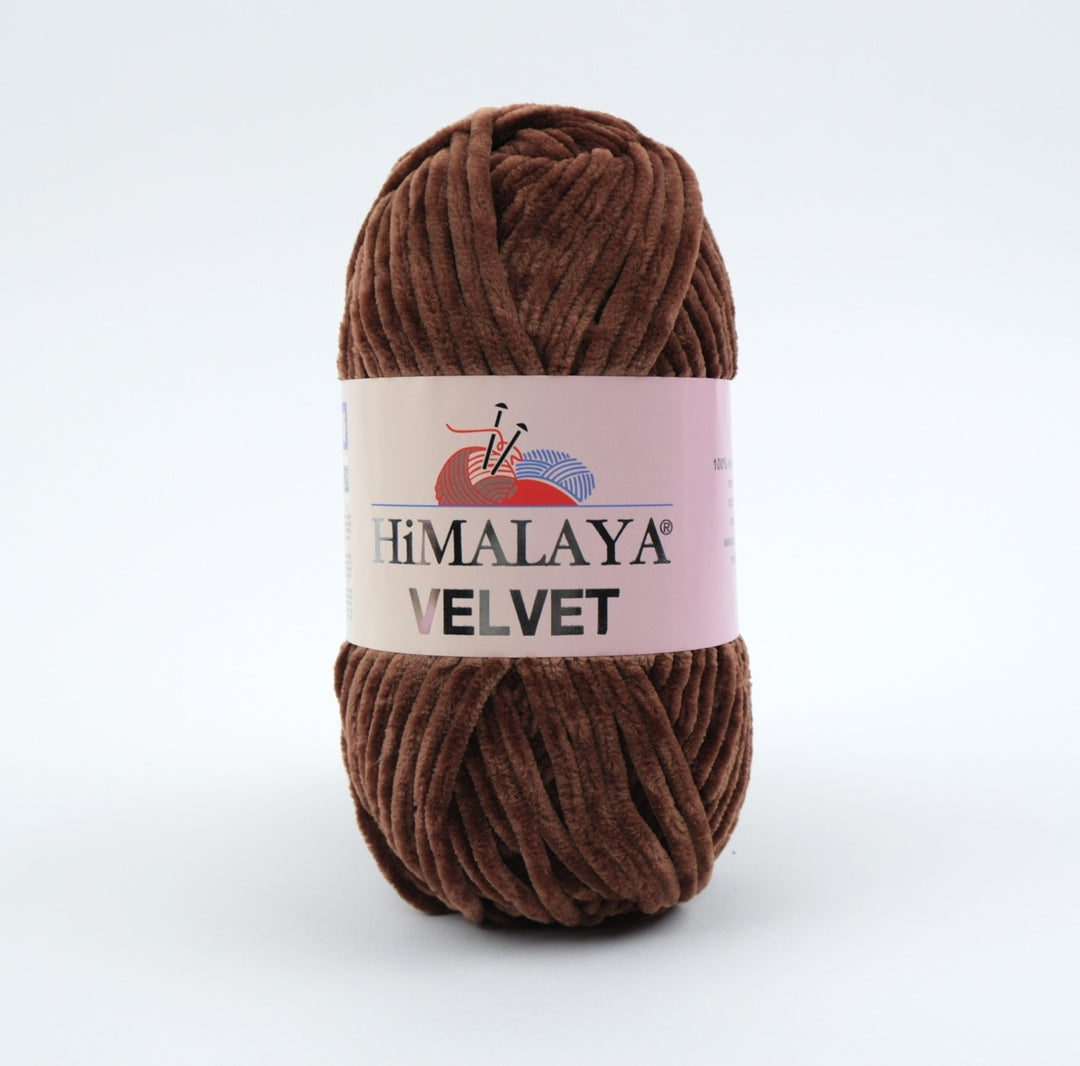 himalaya-velvet-chenille-yarn-90066-brown_1080x هيمالايا فيلفيت-جملي (90066) - الصورة 1